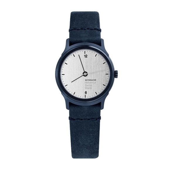 Mondaine Helvetica 26mm Steel Silver Dial Ladies Quartz Watch MH1.L1110.LD - Picture 1 of 3